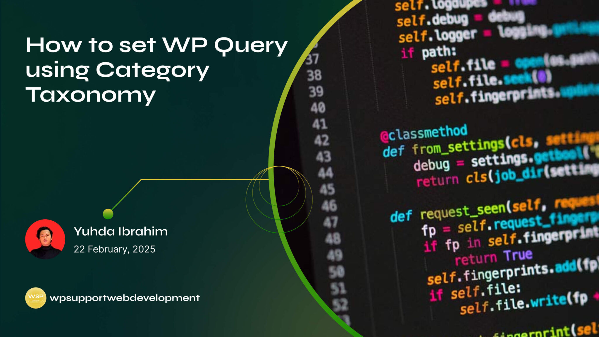 How to set WP Query using Category Taxonomy - WPS